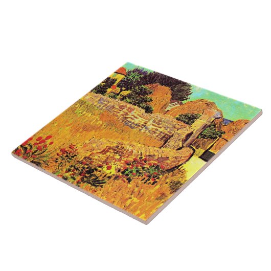 Van Gogh - Boerderij in Provence Tegeltje (Zijkant)