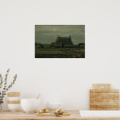 Van Gogh - Boerderij met turf Poster (Keuken)