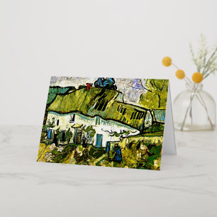 Van Gogh - Boerderij met twee figuren Folie Wenskaart