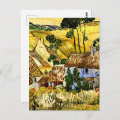 Van Gogh - Boerderijen bij Auvers Briefkaart (Voorkant / Achterkant)