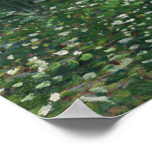Van Gogh - bomen en ondergroei Poster (Hoek)