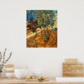 VAN GOGH - Bomen in de asieltuin Poster (Keuken)