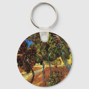 Van Gogh Bomen in de tuin, Saint Paul Ziekenhuis Sleutelhanger