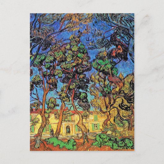 Van Gogh - Bomen in de tuin van het St Paul Hospit Briefkaart (Voorkant)