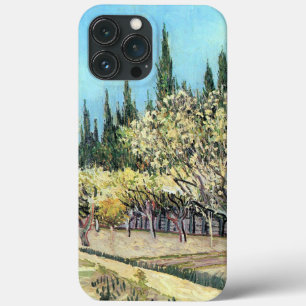 Van Gogh Boomgaard in Bloei, Omzoomd door Cipresse Case-Mate iPhone Case