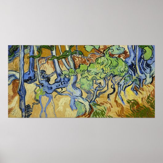 Van Gogh - boomwortels Poster (Voorkant)