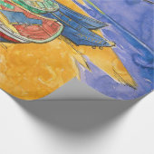 Van Gogh-boten Impressionisme Strand Cadeaupapier (Hoek)