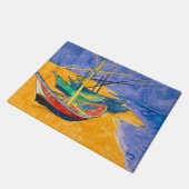 Van Gogh-boten Impressionisme Strand Deurmat (Schuin)