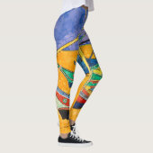 Van Gogh Boten Impressionisme Strand Leggings (Rechts)