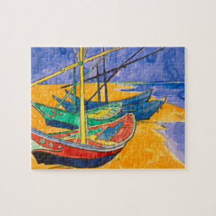 Van Gogh Boten Impressionisme Strand Legpuzzel