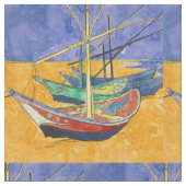 Van Gogh-boten Impressionisme Strand Stof (Close Up)