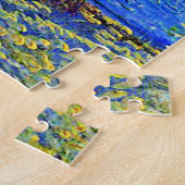 Van Gogh - Bouquet van Bloemen in een Blauwe Vase Legpuzzel (Zijkant)