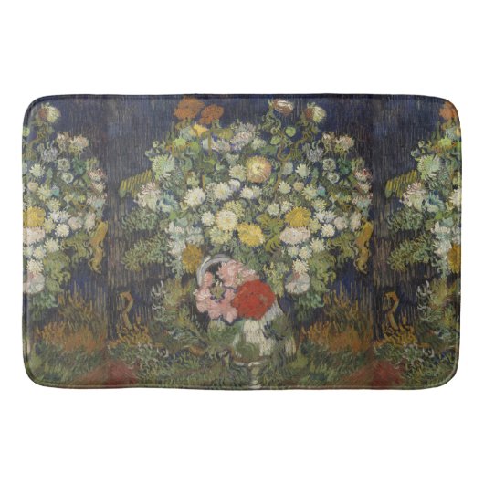 Van Gogh  Bouquet van Bloemen in een Vase Badmat (Voorkant)
