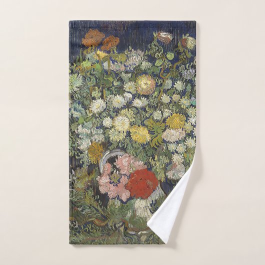 Van Gogh  Bouquet van Bloemen in een Vase Handdoek (Handdoek)