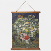 Van Gogh  Bouquet van Bloemen in een Vase Hangend Wandkleed (Voorkant)