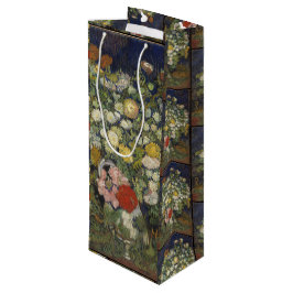 Van Gogh  Bouquet van Bloemen in een Vase Wijn Cadeautas