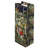 Van Gogh  Bouquet van Bloemen in een Vase Wijn Cadeautas (Voorkant Gekanteld)
