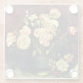 Van Gogh - Bowl met pony's en Rozen Glazen Onderzetter (Achterkant)