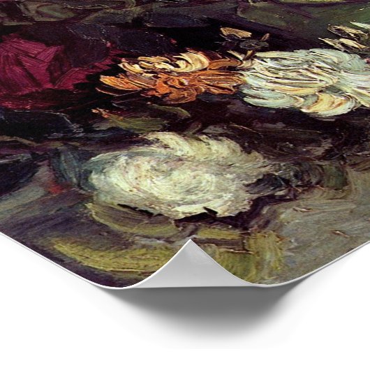 Van Gogh Bowl met pony's en Rozen Poster (Hoek)