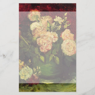 Van Gogh Bowl met volken en Rozen Briefpapier