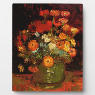 Van Gogh - Bowl met Zinnias Fotoplaat