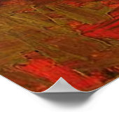 Van Gogh - Bowl met Zinnias Poster (Hoek)