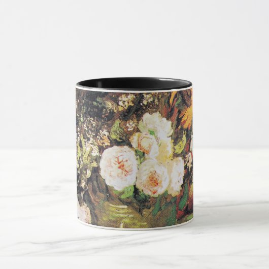 Van Gogh - Bowl met zonnebloemen, Rozen en andere Mok (Midden)