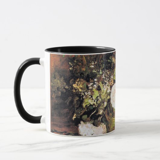 Van Gogh - Bowl met zonnebloemen, Rozen en andere Mok (Links)