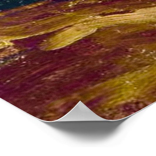 Van Gogh Bowl with Chrysanthemums  Poster (Hoek)