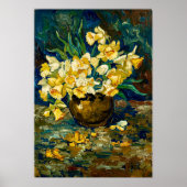 Van Gogh Bowl with Daffodils Poster (Voorkant)