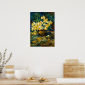 Van Gogh Bowl with Daffodils  Poster (Keuken)