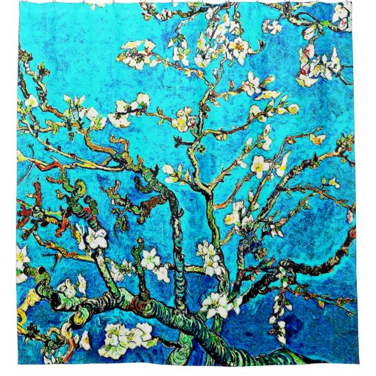 Van Gogh - Branches met Almonds Douchegordijn (Voorkant)