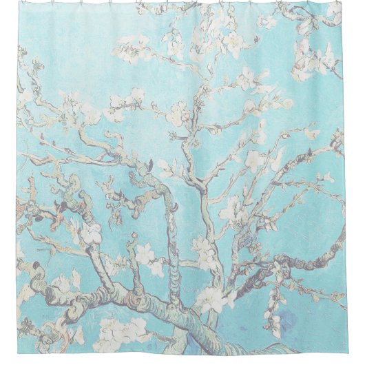 Van Gogh Branches met amandelbloesem Douchegordijn (Voorkant)
