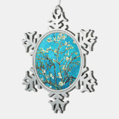 Van Gogh: Branches with Almond Blossoms Tin Sneeuwvlok Ornament (Rechts)