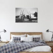 Van Gogh Bridge, Arles, c.1850-1960 Canvas Afdruk (Insitu (Slaapkamer))