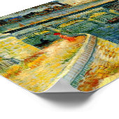 Van Gogh Bridges over de zegen in Asrienes Poster (Hoek)