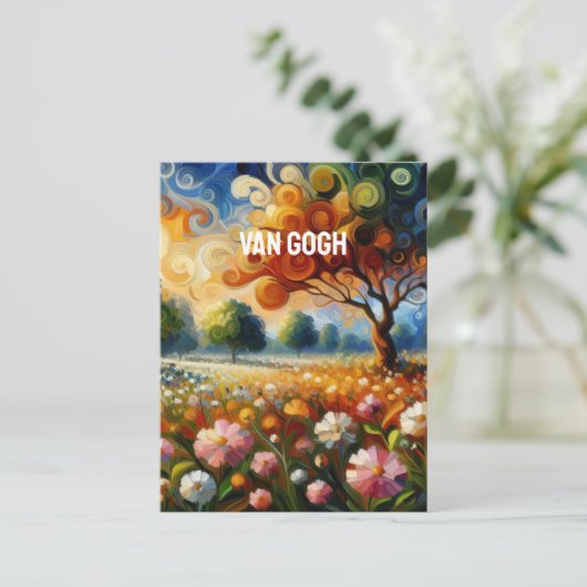 Van gogh briefkaart (Staand voorkant)