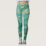 Van Gogh Bright Blue Green Floral Almond Boom Leggings<br><div class="desc">Deze Blossoming Almond Tree is een mooi kunstoliefilter van een amandelboom in bloesem met een helder groen-blauwe achtergrond. Het werd opgericht door Vincent Willem van Gogh (1853-1890). Het is onze Fine Art Series nr. 113.</div>
