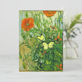 Van Gogh - Butterflies en papavers, Kaart (Staand voorkant)