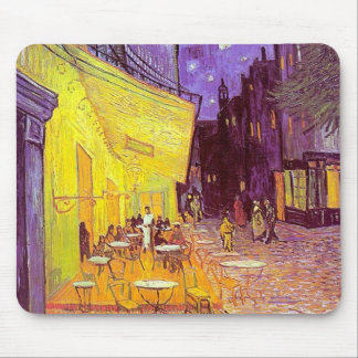Van Gogh Cafe Impressionist Painting Muismat