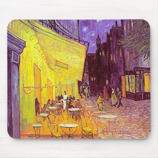 Van Gogh Cafe Impressionist Painting Muismat (Voorkant)