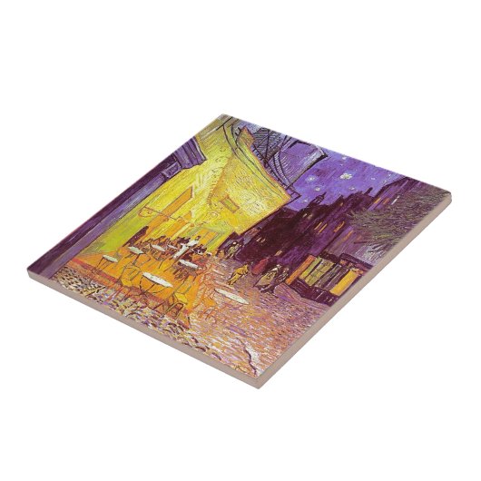 Van Gogh Cafe Impressionist Painting Tegeltje (Zijkant)
