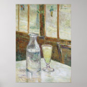 Van Gogh - cafe-tafel met Absinthe Poster (Voorkant)
