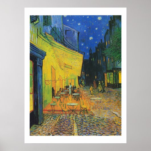 Van Gogh | Cafe Terrace at Night | 1888 Poster (Voorkant)