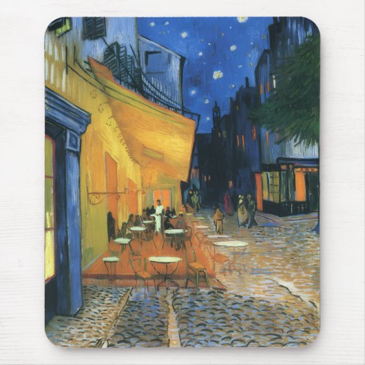 Van Gogh ,Cafe Terrace at Night Muismat (Voorkant)