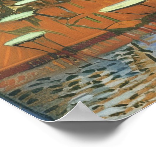 Van Gogh ,Cafe Terrace at Night Poster (Hoek)