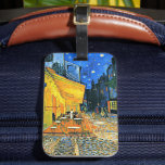 Van Gogh - Cafe Terrace Bagagelabel<br><div class="desc">Vincent van Gogh beroemd schilderij,  Café Terrace.</div>