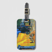 Van Gogh - Cafe Terrace Bagagelabel (Voorkant (verticaal))