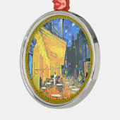 Van Gogh - Cafe Terrace, beroemd schilderij, Metalen Ornament (Links)