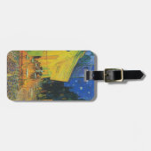 Van Gogh | Cafe Terrace bij nacht | 1888 Bagagelabel (Voorkant horizontaal)